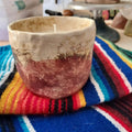 Candle in homemade ceramic cup, no two are alike